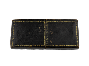 Leather case with gold gilding with Ivory-Handled Knife and Three Blades