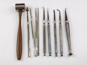 Grouping of Early Dental Hand Instruments and Dental Mallet