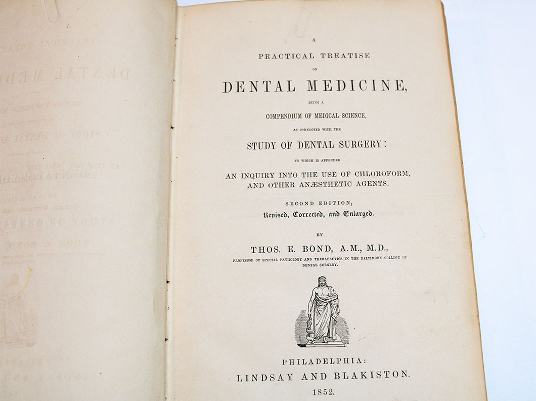Bond's Dental Medicine 1852