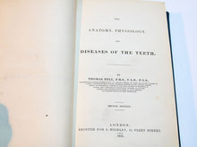 Load image into Gallery viewer, Diseases of the Teeth by Thomas Bell. 1835 Rebound.
