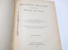 Load image into Gallery viewer, Large Two Vol. Set of McClellan&quot;s Regional Anatomy 1892
