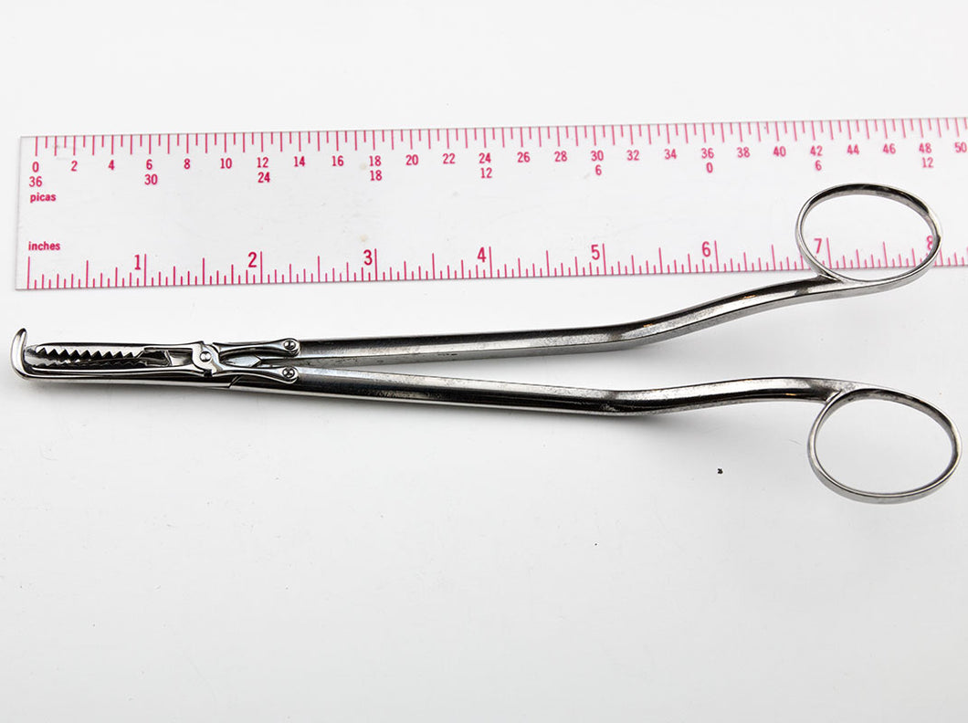 Vulsellum Forcep for Uvulectomy. Grasp and Cut
