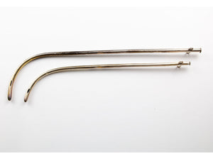 Two urethral catheters with stylets